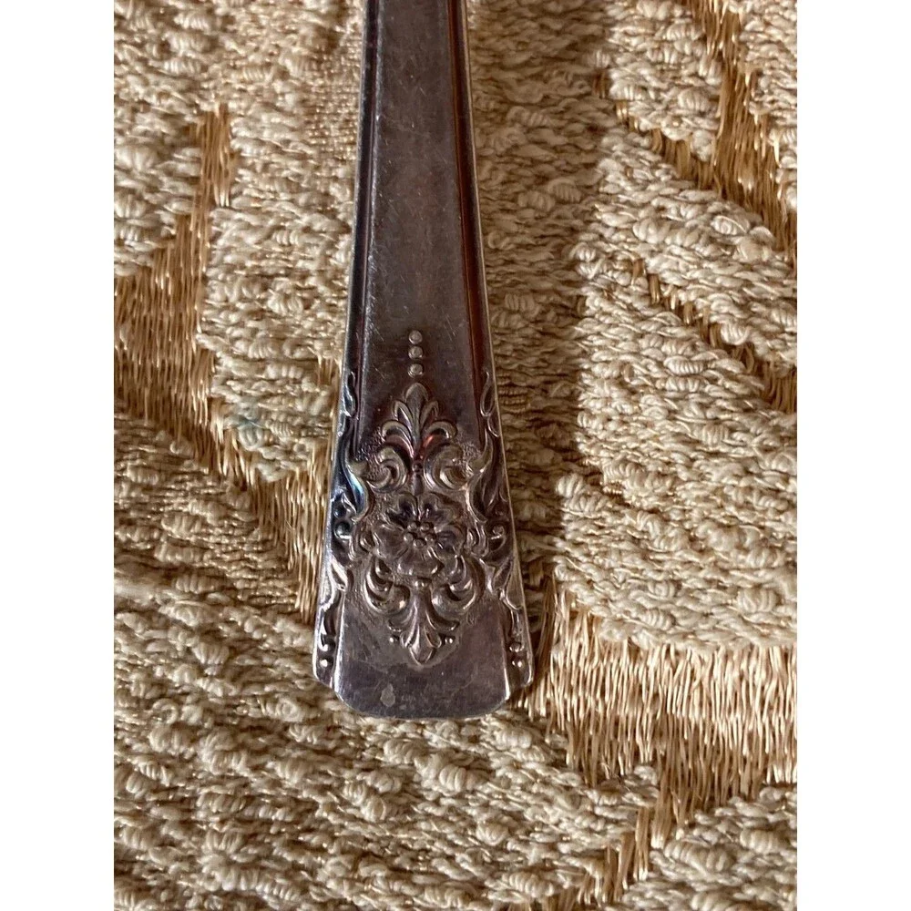 Vintage 50s Salad Forks 1950s International Silver Mountain Rose Silverplate (2)